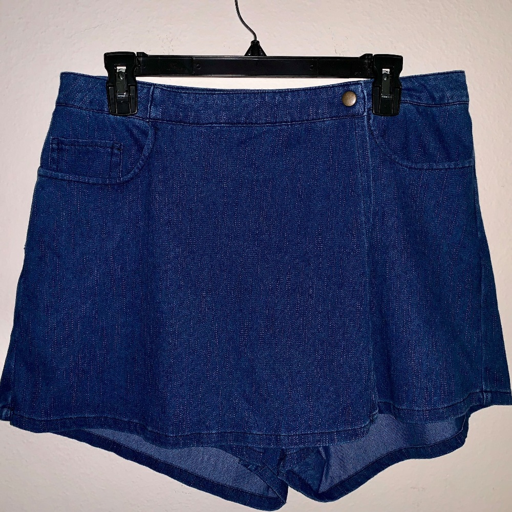 Denim Skort